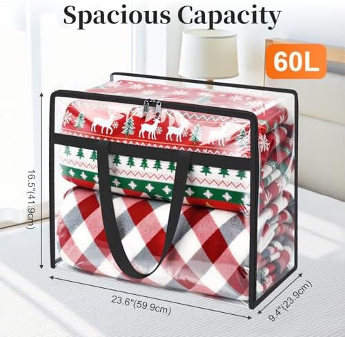 SpaceTrove Clear Storage Bags, 8-Pack Under Bed and Closet Organizers 60L - Image 2