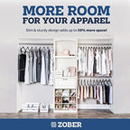 Zober Black Velvet Hangers 50 Pack, Slim Non Slip Clothes Hangers - Image 5
