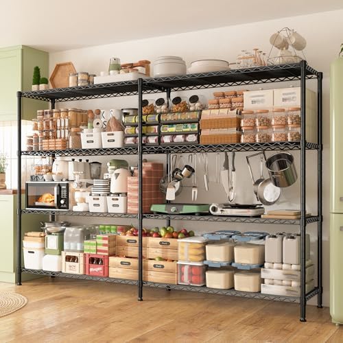 REIBII Metal Shelving, 70" W Space Saving&1240LBS Heavy Duty for Kitchen - Image 2