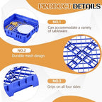 Aurelema 1 Pack Commercial Dishwasher Tray Rack, Basic Edition, Blue - Image 3