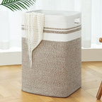 OIAHOMY 91L Laundry Hamper, XXXLarge Collapsible Laundry Basket Yellow by MasterofSpaceOptimization