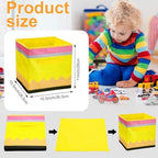 RattanView 6 Pcs 11in Pencil Cube Storage Bins Classroom Organizer - Image 2