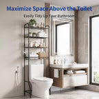 Delamu Over Toilet Storage Rack, 4 Tiers (71.9" H) Bathroom Organizer Shelf - Image 6