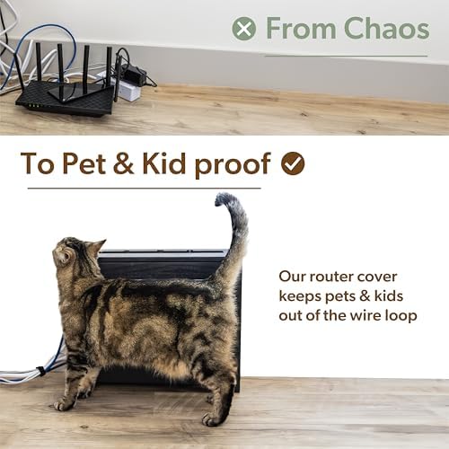 WiFi Router Storage Cabinet Router Box Hider WiFi Box Hider Shelf Cover - Image 6