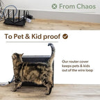 WiFi Router Storage Cabinet Router Box Hider WiFi Box Hider Shelf Cover - Image 6