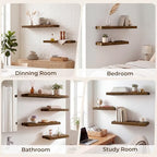 RICHFOCUS Long Floating Shelves for Wall 1Pack|Rustic Brown|40" Lx8 D - Image 7