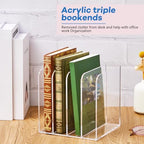Suzile Clear Acrylic Magazine File Holder, Stylish, 7 x 6.9 x 6.3 Inch - Image 5