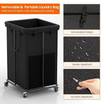 Laundry Hamper with Wheels, 150L Rolling Laundry Basket with Bag & Handles - Image 5