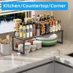 Cabinet Shelves, 4 Pack Stackable Shelves for Pantry Storage - Image 6