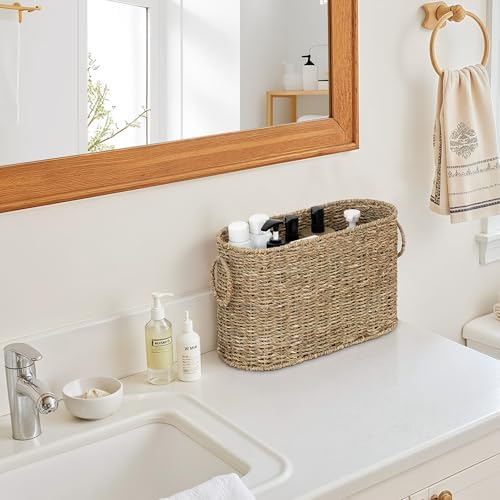 StorageWorks Wicker Toilet Paper Storage Basket, Natural Seagrass - Image 6
