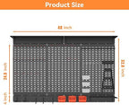 WALMANN 113 PCS Pegboard Wall Organizer Kit with Pegboard Hooks, Black - Image 3