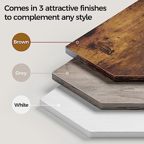 Fun Memories 5 Tier Corner Shelf, 70” Corner Shelf Stand, Corner Bookshelf Plant Stand, Storage Shelf for Bathroom, Living Room, Kitchen,Home Office, Brown - Image 5