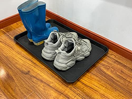 PetLike Boot Tray for Entryway Indoor, Pet Food Mat, 23 x 15.5 inch 2 Packs, Waterproof Heavy Duty Shoe Tray for Indoor and Outdoor, Multi-Purpose Trays for Boots, Shoes, Pets, Garden - Image 4