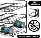 Simple Houseware 3-Tier Stackable Can Organizer Rack Hold 36 Cans, Bronze - Image 5