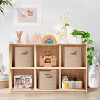 12 Inch Storage Cubes, 3 Pack Cube Storage Bins for Organizing, Cotton Rope Woven Baskets for Shelves, Bathroom, Kids Room, Closets, Baby Nursery - Image 2