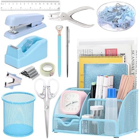 13-in-1 Office Desk Organizer Set for Back to School Supplies Accessories by SYMDROMIA