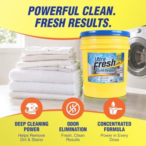 Ultra Fresh Platinum Laundry Detergent, 640 Loads, 5 Gallon, Fresh Linen - Image 3