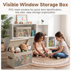 StorageWorks Fabric Storage Bins with Lids, Large Closet Storage Bins - Image 5