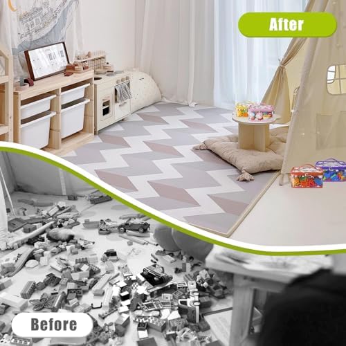 8 Packs Large Clear Toy Storage Bags with Double Zipper & Handles, L - Image 6