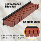 Walnut 12 Belts Organizer with Sliding System - Image 5