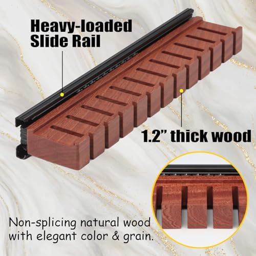 Walnut 12 Belts Organizer with Sliding System - Image 5