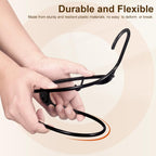 HOUSE DAY Black Plastic Hangers 500 Pack, Slim Space-Saving Clothes Hangers - Image 5