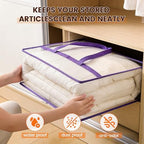 10 Pack 40L Clear Storage Bags with Zipper Large Opening for Loading - Image 5