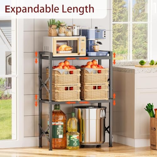 Expandable Storage Shelves, Adjustable Kitchen Storage Rack Shelf Organizer - Image 2