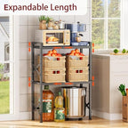 Expandable Storage Shelves, Adjustable Kitchen Storage Rack Shelf Organizer - Image 2