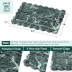 Scalloped Natural Marble Tray - Decorative Stone Tray for Bathroom & Vanity - Image 2