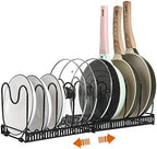 ROOHUA Pot and Pan Lid Organizer Rack for Under Cabinet, 12"-23" Expandable by ROOHUA