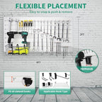 FRAYSCENT Slat Wall Paneling Garage Slat Wall Storage Systems Slatwall Panels Power Tool Organizer Wall Mount, PVC Garage Storage & Organization Products Slate Board (White, 4ft x 2ft) - Image 3