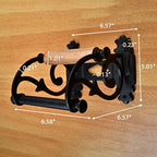 Renovators Supply Manufacturing Toilet Paper Holder Stand Wall Mount 6.5 in.Black Aluminum Toilet Paper Roll Holder with Mounting Hardware - Image 2