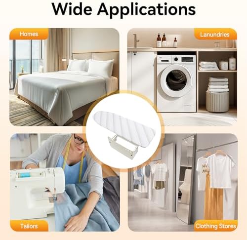 Wall-Mounted Ironing Board, 180° Rotational Design for Small Space - Image 7