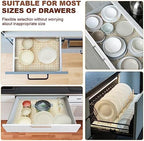 Kigley 12 Pcs Wooden Pegboard Drawer Organizer(21 Inch,Wood Color) - Image 6