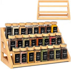 Spice Rack, Spice Organizer -3 Tier Bamboo Spice Racks, Solution for Spice Storage in Kitchens, Countertops，Storage Rooms and Other Places by MNADSFKJ