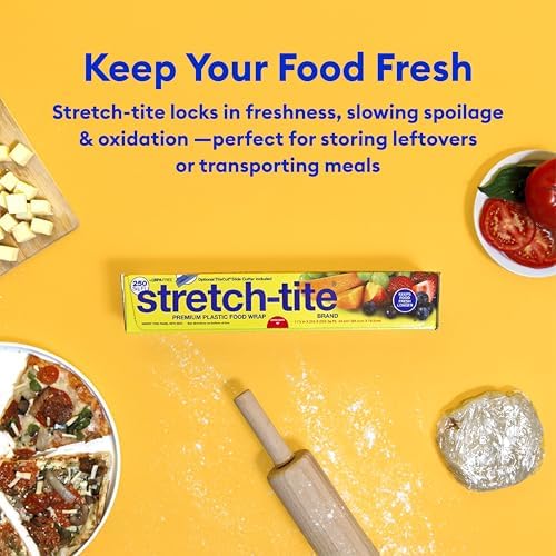 Stretch-Tite Premium Plastic Food Wrap, 500 Sq. Ft., 516.12-Ft. x 11.5/8-Inch (500 Sq Ft (Pack of 4)) - Image 4