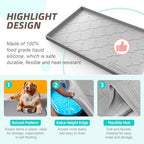 SIKADEER Waterproof Under Sink Mat 25" x 22" Silicone Mat Cabinet Protector - Image 4