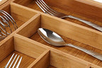 Bellemain Bamboo Kitchen Drawer Organizer, Expandable 8-Slot Tray - Image 3