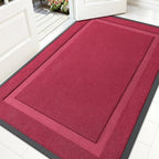 OLANLY Front Door Mat Outside 59x34, All-Season Heavy-Duty Rubber Doormat by OLANLY