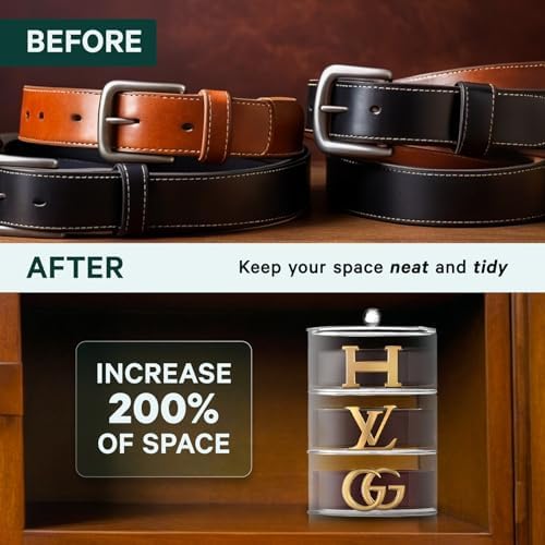 Acrylic Belt Organizer, 4-Layer Transparent Closet Accessories Organizer for Jewelry, Watches, Bracelets, Rings, Cosmetics - Image 5