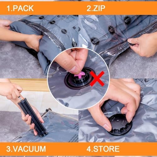 GONGSHI Vacuum Storage Bags with Electric Pump, 32-Piece Set - Image 3