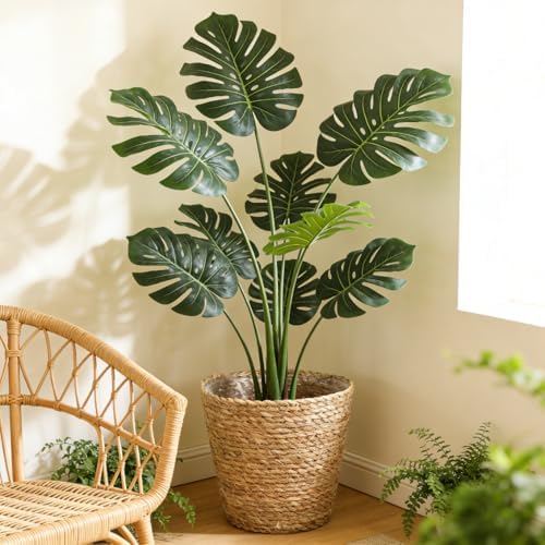FOMIYES Home Decor Woven Straw Flower Pot Seagrass Planters Basket Garden Plant Pot Containers Wicker Rattan Vase Sundries Organizer Storage Bins for Indoor Outdoor Plants Vintage Decor - Image 3