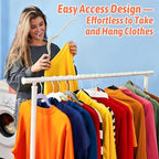 Sishynio Velvet Hangers 30 Pack, Non-Slip Slim Felt Hangers Multicolor - Image 7
