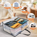 TasticTotes 6 Pack Clear Storage Bags for Comforter, Clothes & Bedding, 90L - Image 6