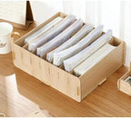 YARNOW Wooden Office Supplies Storage Box 12.59X10.43X4.33 Inch Vintage Desktop Organizer with Compartments for Home Bedroom and Office Use - Image 5