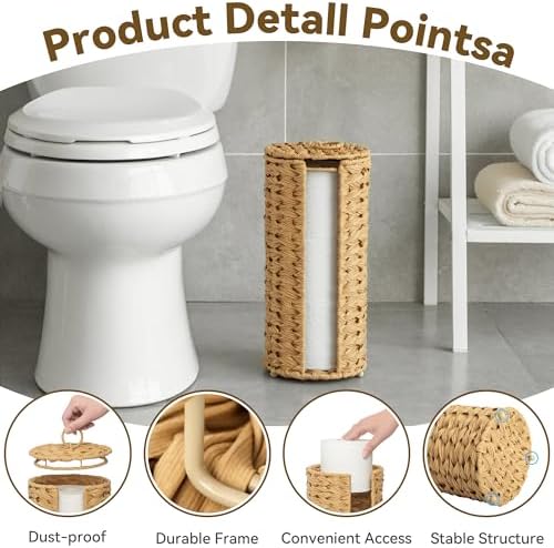 GRANNY SAYS Toilet Paper Storage Stand, Toilet Paper Holder Free Standing - Image 2
