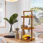 Utoplike Teak Shower Caddy Shelf, Freestanding Racks for Bathroom Corner - Image 6