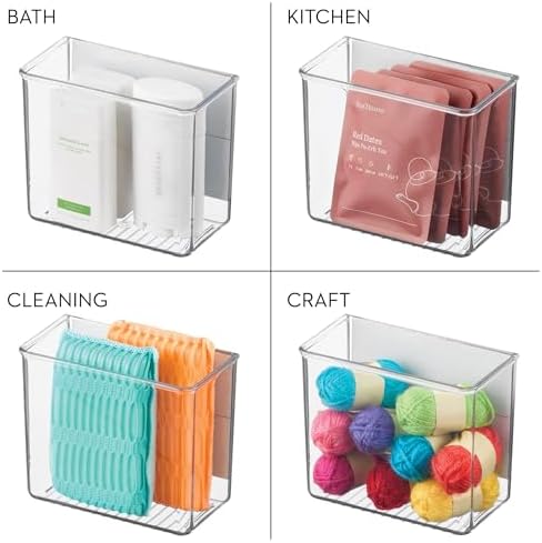 iDesign Magnetic Small Clear Plastic Organizer Bins, 2-Pack - Image 4