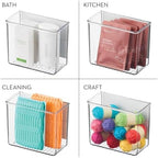 iDesign Magnetic Small Clear Plastic Organizer Bins, 2-Pack - Image 4